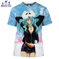 Mamba Top Summer Short Sleeve Men Clothes Anime BLEACH T Shirt Women Tees 3D Print Tshirt Sexy Girl Inoue Orihime Hip Hop Street