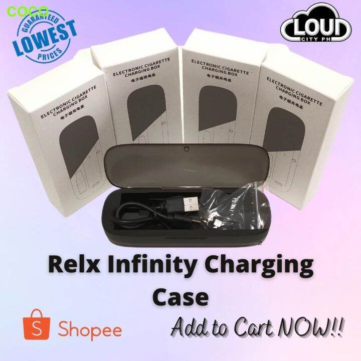 RELX Infinity Charging Case with classic essential and