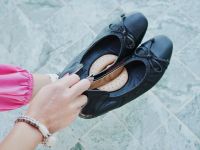 (สินค้าลดราคา Clearance Sale มี Defect สามารถขอดูภาพก่อนสั่งซื้อได้) panistashoes รุ่น Caras รองเท้าคัชชูหนังแกะ -  Black