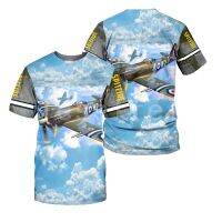 Spitfire Fighter Bf-109 3D Printed 2022 New Fashion Summer Harajuku T-shirt Unisex Top O-Neck Short Sleeve Style-S26