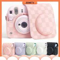 COVETX สายปรับได้ เคสกล้องสำเร็จรูป การถ่ายภาพสำหรับถ่ายภาพ กันกระแทกและกันกระแทก ฝาครอบป้องกันสำหรับป้องกัน ที่มีคุณภาพสูง กิจกรรมกลางแจ้งกลางแจ้ง ถุงเก็บสัมภาระ สำหรับ Fujifilm Instax Mini 12