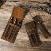 Handmade Pen case Pen Holder Organizer 1/2/3 Slots Pen Pouch Adult Student Pen Storage Office School Bag