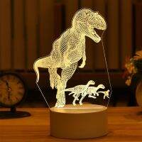 3D Lamp Acrylic LED Night Lights Bear Dinosaur Child Night Light Led for Bedroom Decoration Christmas Decor Wedding Party Favors