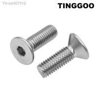 ▽ↂ◆  316 Stainless Steel M2 M2.5 M3 M4 M5 M6 M8 M10 M12 Hexagon Hex Socket Head Flat Countersunk Allen Bolt Screw L 4 100mm DIN7991