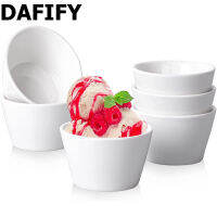 DAFIFY Porcelain Appetizer บาร์บีคิวจานซอสถั่วเหลือง Sampler Tasting ถ้วยเสิร์ฟเครื่องครัว10*5ซม.