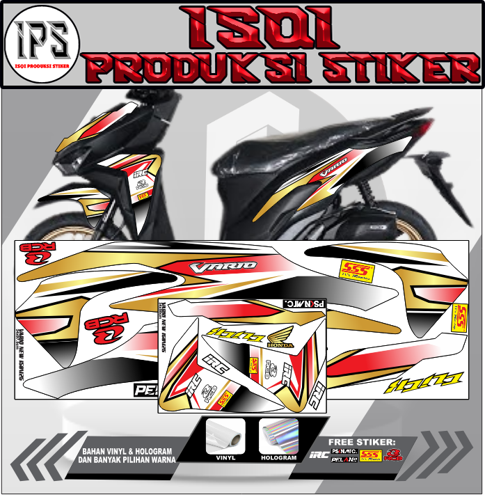STIKER STRIPING VARIASI ALL NEW VARIO 125/150 2018-2020|LIS MOTOR VARIO