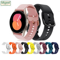 Migeet สายรัดข้อมือซิลิโคนสำหรับ Samsung Galaxy Watch 5 40Mm 44Mm/Watch 5 Pro 45Mm/Watch 4 / Watch4 Classic 42Mm/Watch 3 41Mm 45Mm/Active 2 44Mm สร้อยข้อมือกีฬาสายสมาร์ทวอท์ชแถบซิลิโคน40มม.