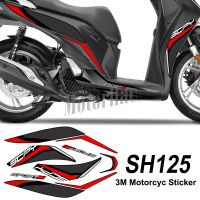 สำหรับฮอนด้า SH125 SH 125 3เมตรรถจักรยานยนต์ร่างกายด้านหน้า F Airing สติ๊กเกอร์ชุด D Ecals ชุดอุปกรณ์กันน้ำ