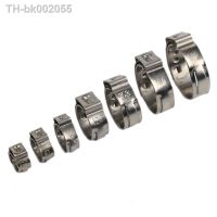 ☁ 25pcs Hose Clamps Single Ear Stepless 4.7-23.5mm 304 Stainless Steel Hose Clamps Cinch Clamp Rings for Sealing Kinds of Hose