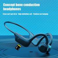 Bone Conduction Headphones IPX6 Waterproof Bluetooth 5.0 with Mic Stereo Earphones Open Ear Lightweight Neckband Headset