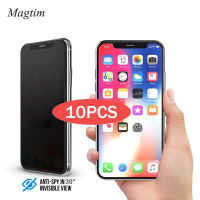 10PCS Private Screen Protector For XS MAX XR 7 8 PLUS 6S Full Cover Tempered Glass For 13 12 11Pro Max Anti-spy