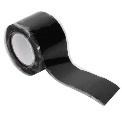 Black Self-Fusing Silicone Tape Heavy Duty and Leak Proof Rubber Hose Tape Pipe Repair Tape for Water Leaks Adhesives Tape