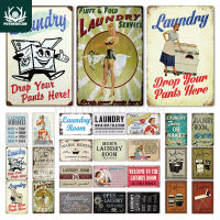 Lupeishop Decor ซักรีด Vintage ป้ายดีบุก Retro Plaque แผ่นโลหะ Wall Art โปสเตอร์สำหรับ Rustic Home Decor และซักรีด Room