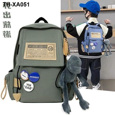✾﹊◕ Children backpack 2023 new outdoor travel ultra-light boys girls fashion and lovely a primary school pupils bag