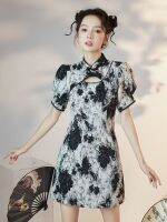 WhiteTime Guochao Cheongsam โมเดลเด็กผู้หญิง,ใหม่ฤดูร้อนนายแบบเด็กปรับปรุงชุดเดรสแบบสั้นสั้นทุกวัน301T1278