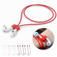 【CW】 Magnetic Earphone Anti-Lost Headphone String Rope Silicone Cable Cord AirPods 1 2 Accessories