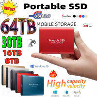 แบบพกพา64TB SSD ความเร็วสูง Mobile Solid State Drive 500GB จัดเก็บข้อมูลภายนอกเดซิเบล Type-C USB 3.1อินเตอร์เฟซสำหรับแล็ปท็อป Pcmac