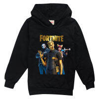 [In Stock] Fortnites การ์ตูนผ้าฝ้ายผสม Boy Hoodies น่ารักสำหรับเด็กชายหญิงฤดูใบไม้ผลิฤดูใบไม้ร่วงแขนยาวเด็กเสื้อผ้าพิมพ์ Hooded Sweatshirt