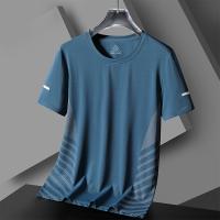 Quick Dry Sport Running T Shirt Mens For 2023 T-Shirt Short Sleeves Summer Casual OverSize 5XL Top Tees GYM Tshirt Clothes