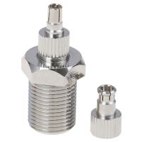 Copper F Female To TS9 amp; CRC9 Male Plug Coaxial Adapter RF Connector Nickel Plated