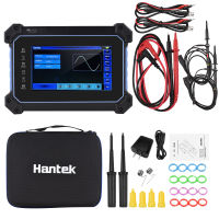 NANWEI Hantek TO1254D แบบชาร์จไฟได้แบบพกพา Oscilloscope Multimeter 4-Channel 250MHz Bandwidth 1gsa/s อัตราการสุ่มตัวอย่าง8M ความลึกในการจัดเก็บ25MHz แหล่งสัญญาณ7-i-nch TFT LCD Digital Storage Oscilloscope Arbitrary Waveform Generator พร้อมกระเป๋าเครื่องมื