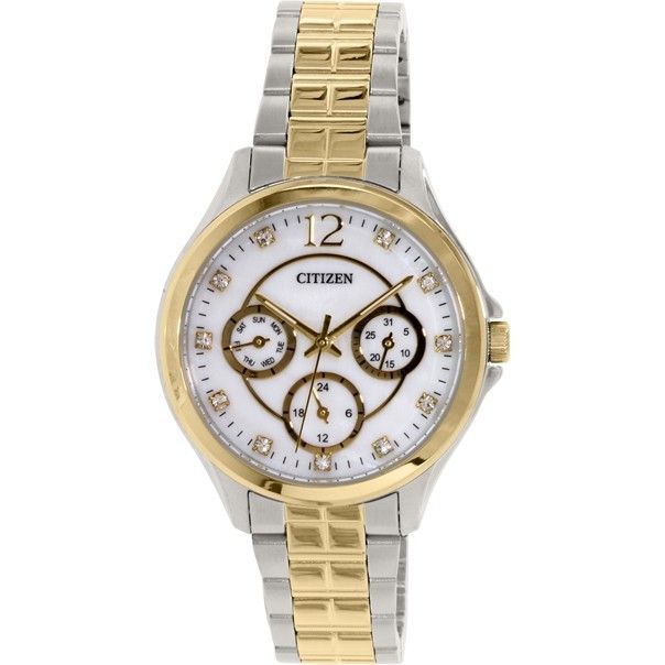 citizen-นาฬิกาข้อมือ-ผู้หญิง-รุ่น-ed8144-56d-พื้นหน้าปัดมุก-2กษัตริย์-เงิน-ทอง-ของแท้100