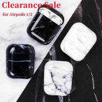 Case สำหรับ Airpod 2 1หินอ่อนแบบฮาร์ดพีซีเชลล์หูฟัง Ins กรณีหรูหราสำหรับ Airpod 2 Air Pods ป้องกันการวางฝาครอบป้องกัน