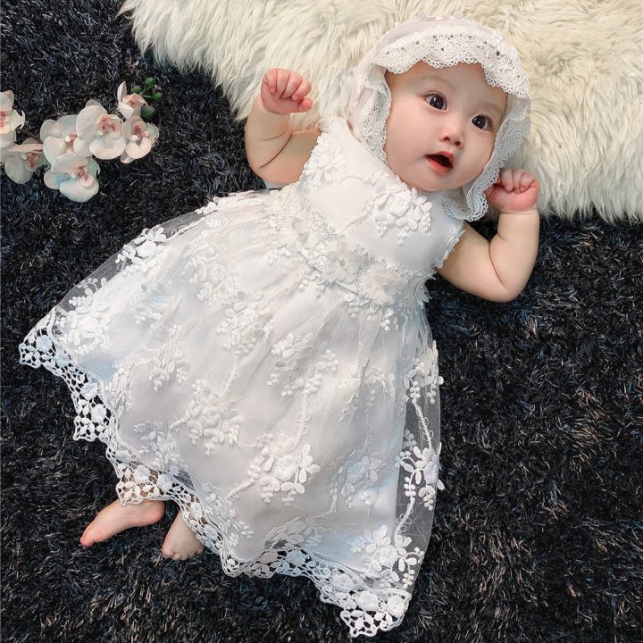 Dress Girl Spanish Christening Dress Silk Christening Gowns For Infants  Baptism Baby Clothes 2nd Birthday Year Dresses - Dresses - AliExpress