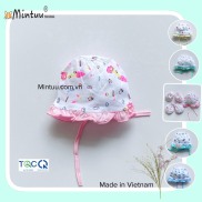 FREESHIP MAX - Nón cột bèo bé gái chất liệu vải 100% cotton