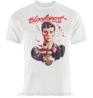 Mens Awesome Jean Claude Van Damme Bloodsport Movie T Shirt Men Casual Short Sleeve T Shirts Unisex Tees S-4XL-5XL-6XL