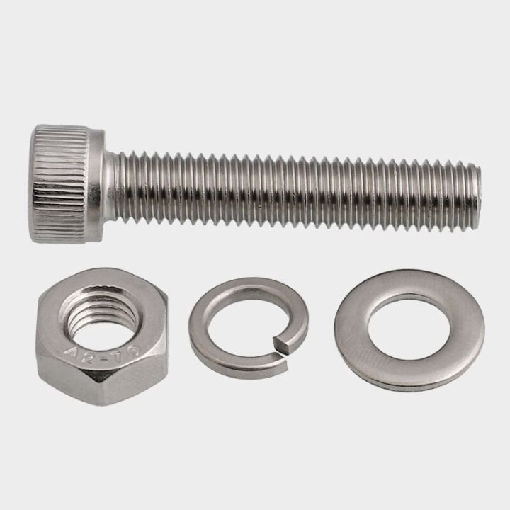 10-30sets-m3-m4-m5-stainless-steel-hexagon-hex-socket-cap-head-screw-with-nuts-flat-washer-spring-gasket-assemble-set-bolt-nails-screws-fasteners