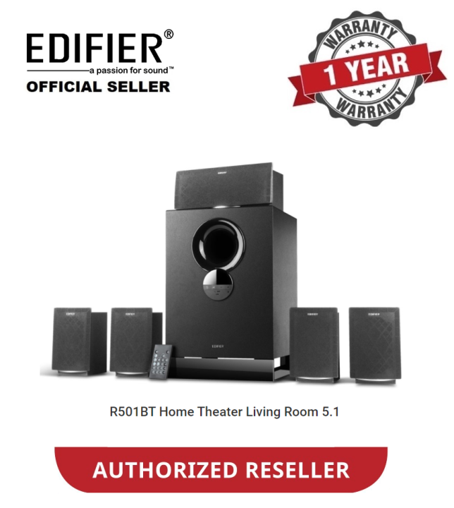 Edifier R501BT / R501 BT- Bluetooth Wireless Versatile 5.1 Speaker ...