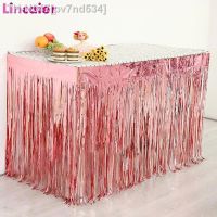 ❐⊕✣ 270x70cm Table Skirt Disposable Tableware Safari Jungle Boy Girl Birthday Party Decorations Kids Wedding Woman Man Supplies