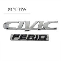 XSD 1 X ABS CIVIC FERIO โลโก้จดหมายรถหลังสัญลักษณ์ลำต้นดีคอลสติ๊กเกอร์ตราสัญลักษณ์อะไหล่สำหรับฮอนด้าซีวิค