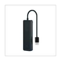 เครื่องอ่านการ์ดหน่วยความจำคอมพิวเตอร์6-In-1 USB Expander 10Gbps การส่งข้อมูลที่รวดเร็ว USB-C Splitter USB 3.2 Type C Hub, USB A