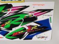 ""สติ๊กเกอร์ wave 125Rลายเเต่ง รุ่น 6 ปี2004 สีน้ำเงิน