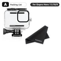 Vamson สำหรับ Go Pro Accessori Custodia Impermeabile Da 60M Custodia Subacquea Per Gopro Hero 11 10 9 8 Custodia Protettiva Imperabile