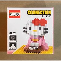 แบบ»คิตตี้นั่ง»»» เรโก๊นาโนเฟือง Size L Linkgo 68174-68179 Kimono Set Rilakkuma, Hello Kitty,   (แบบเฟือง)