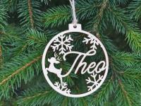 Personalised CHRISTMAS TREE BAUBLES Wooden Christmas Tree Decor Names Gift Tags Xmas Present Christmas Pendant