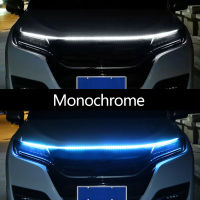 150CM 180CM Led Car DRL Lights Strip Colorful For Hood Flexible Car Engine Cover Decoration Headlight Auto Daytime Running Light