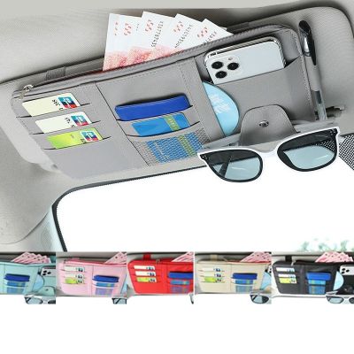 Car organizer Card Holder Storage Accessories Sunglasses Clip