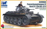 ชุดตัวต่อชุดประกอบโมเดลพลาสติกชุดประกอบโมเดล1/35 Panzerkampfwagen II Ausf D 1(Sd Kfz 121) CB35061โมเดลบรองโก