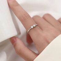 [COD] womens summer light luxury minimalist style niche exquisite sweet fresh bow open ring wholesale