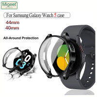 Migeet เคสป้องกันสำหรับ Samsung Galaxy Watch 5 44มม. 40มม. TPU แบบนิ่มอุปกรณ์ป้องกันแบบเต็มหน้าจอสำหรับ Samsung Watch 5