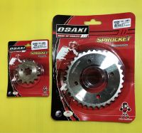 สเตอร์หน้า+สเตอร์หลัง Spark115i ,Finn เลส 14 ,34T (420) อย่างดี(OSAKI)