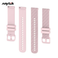 ANYTEK ที่มีสีสันซิลิโคนสายนาฬิกาข้อมือคาร์บอนไฟเบอร์แบบสายคล้องคอสร้อยข้อมือสายรัดข้อมือ22มิลลิเมตรเข้ากันได้สำหรับ Xiaomi นาฬิกา S1