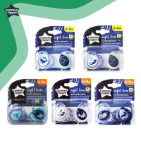 [New] Tommee Tippee Night Time Soother 2pcs/pack ทอมมี่ ทิปปี้ จุกนมหลอก รุ่น Night Time สำหรับเด็ก คละลาย แพ็คคู่  0-6m , 6-18m 433372/38 , 433374/38