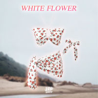 JSP WHITW FLOWER ชุดเซตบิกินี่สีขาวน่ารักๆ