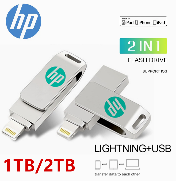 1TB 256GB OTG USB Memory Stick USB Flash Drive For iPhone 6 7 8 X XS 11 12  iPad