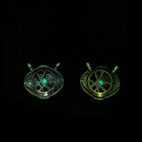 Ollecc Unisex ของขวัญประเภทเครื่องประดับสร้อยคอจี้ Agamotto เรืองแสงในที่มืด